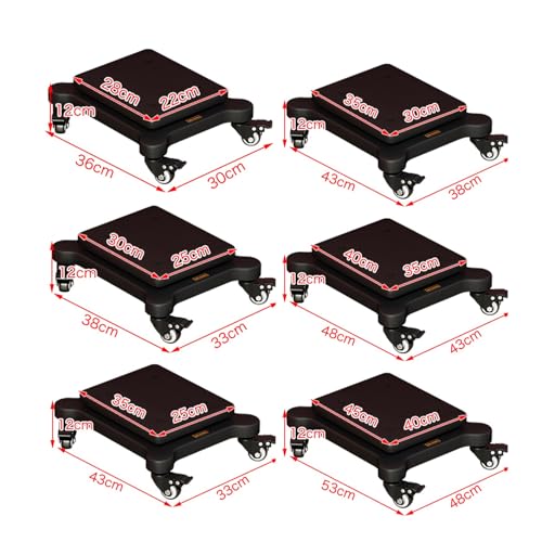Soporte de subwoofer con ruedas y base de altavoz de doble nivel 3