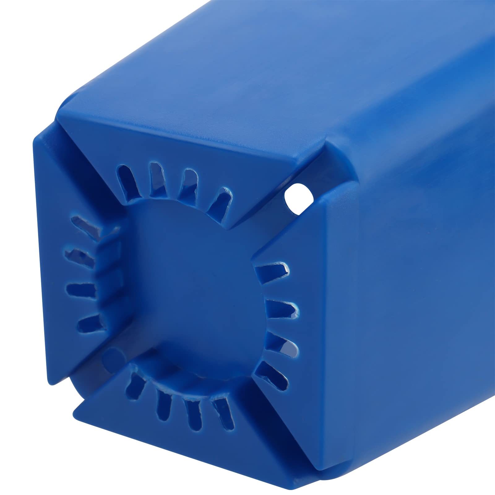 FUNSUEI Lot de 100 pots carrés en plastique de 7,9 cm avec trous de drainage, petits pots de plantation pour germination, transplantation - Bleu