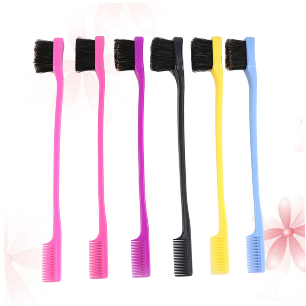 Didiseaon 4pcs Double-head Eyebrow Brush Comb Grooming Tool for Women Soft Material Eyebrow Brush and Comb Set Random Color