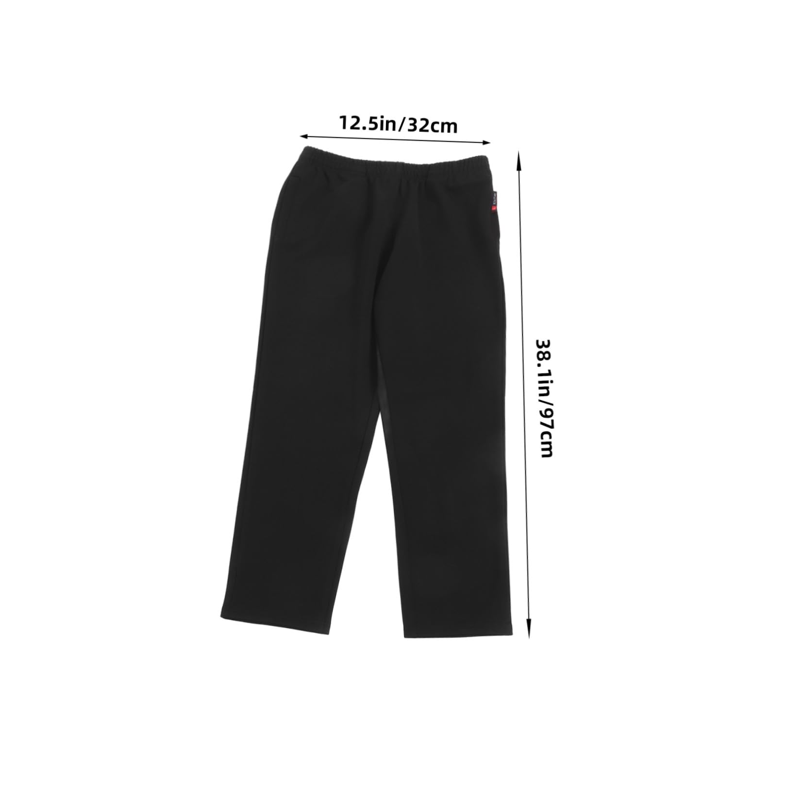 Atmungsaktive Schwarze Kochhose Herren und Damen mit Elastischem Cargo Arbeitskleidung Öl und Fleckenresistent Praktische Taschen Komfortable Küchenhose für Restaurant und