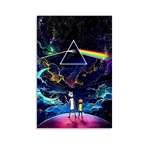 FANSH Rick and Morty Poster décoratif sur toile pour salon, chambre à coucher 50 x 75 cm Cover