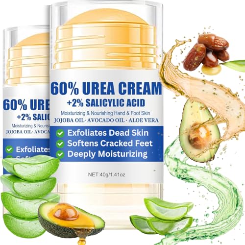 Urea Cream 60 Percent for Feet - Cracked Heel Repair Cream For Fast Relief -Urea Foot Cream - Foot Cream for Cracked Heels and Dry Skin - Foot Moisturiser - Skin Care Hands & Feet