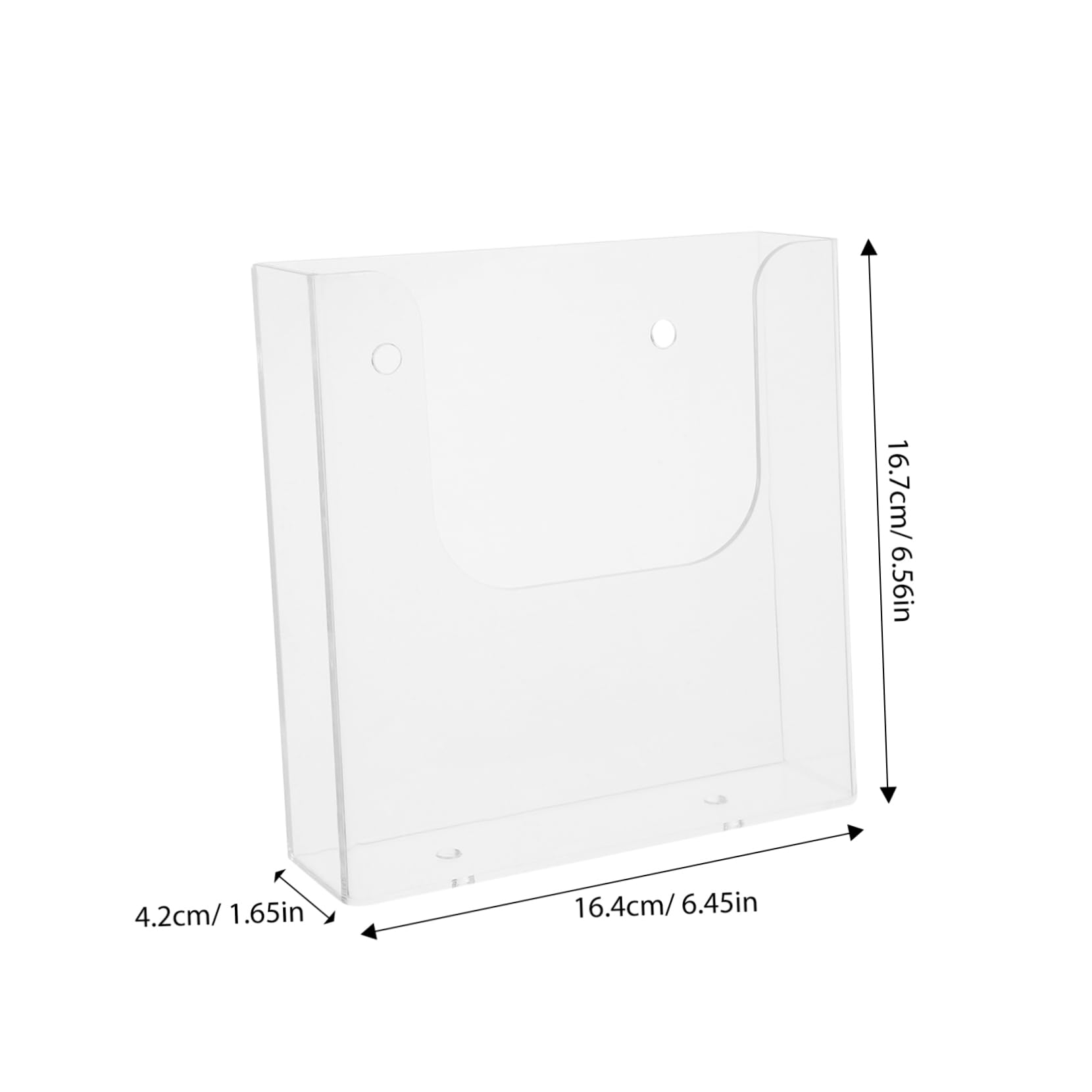 DOITOOL Boîte de Rangement de Bureau en Plastique Design Moderne et Trous pour Organiser Documents, Robuste Usage Bureau