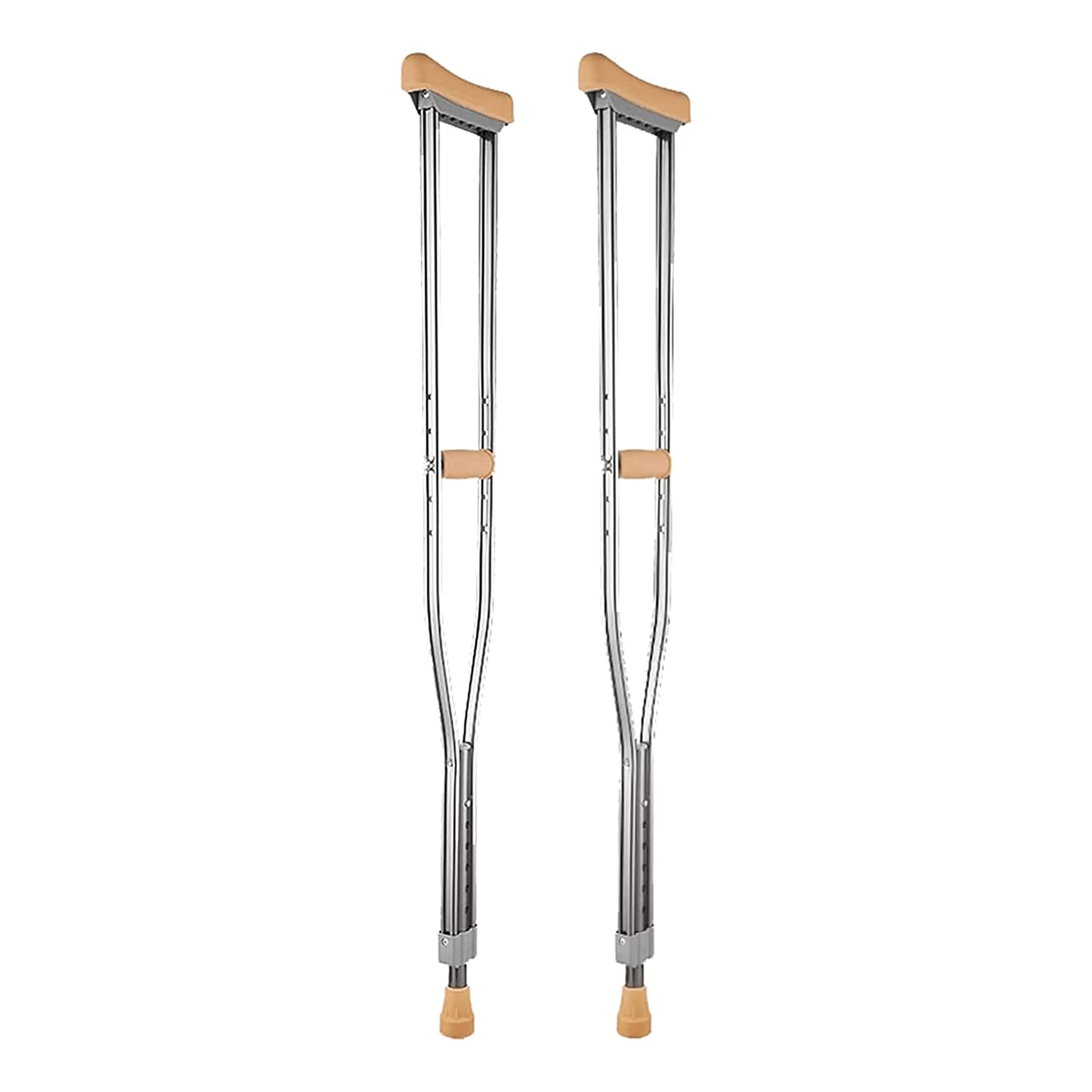 PAASHE Muletas portátiles, Bastones de Aluminio para Axilas, Bastones médicos para Axilas, bastón Plegable para Caminar, Capacidad de Peso de 100kg/220lbs