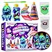 Produktbild GirlZone Galaxy Glow Sand Art Kit, Sandkunst Set für Kinder mit farbigen Sand & Flaschen für Kinder Sand Kunst Set zum Selbermachen, Lustiges Bastelset für Kinder