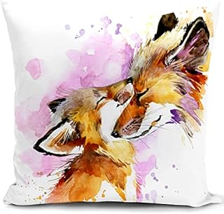 HUASHUZI Pink Cushion Cover Flowers Outdoor Floral Rose Pillow Cover Decor Home Throw Pillow Case Decorate for Garden Livingroom Couch Patio Furniture Sofa Gifts 18"x18"(45x45cm)