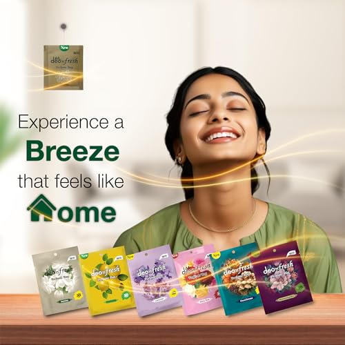 Image of AVL Deo N Fresh Air Freshener Pack of 6 | Assorted Fragrances | Lasts up to 30 Days | Odour Control | Gel Pocket | Air Freshener for Bathroom, Toilet, Home & Office