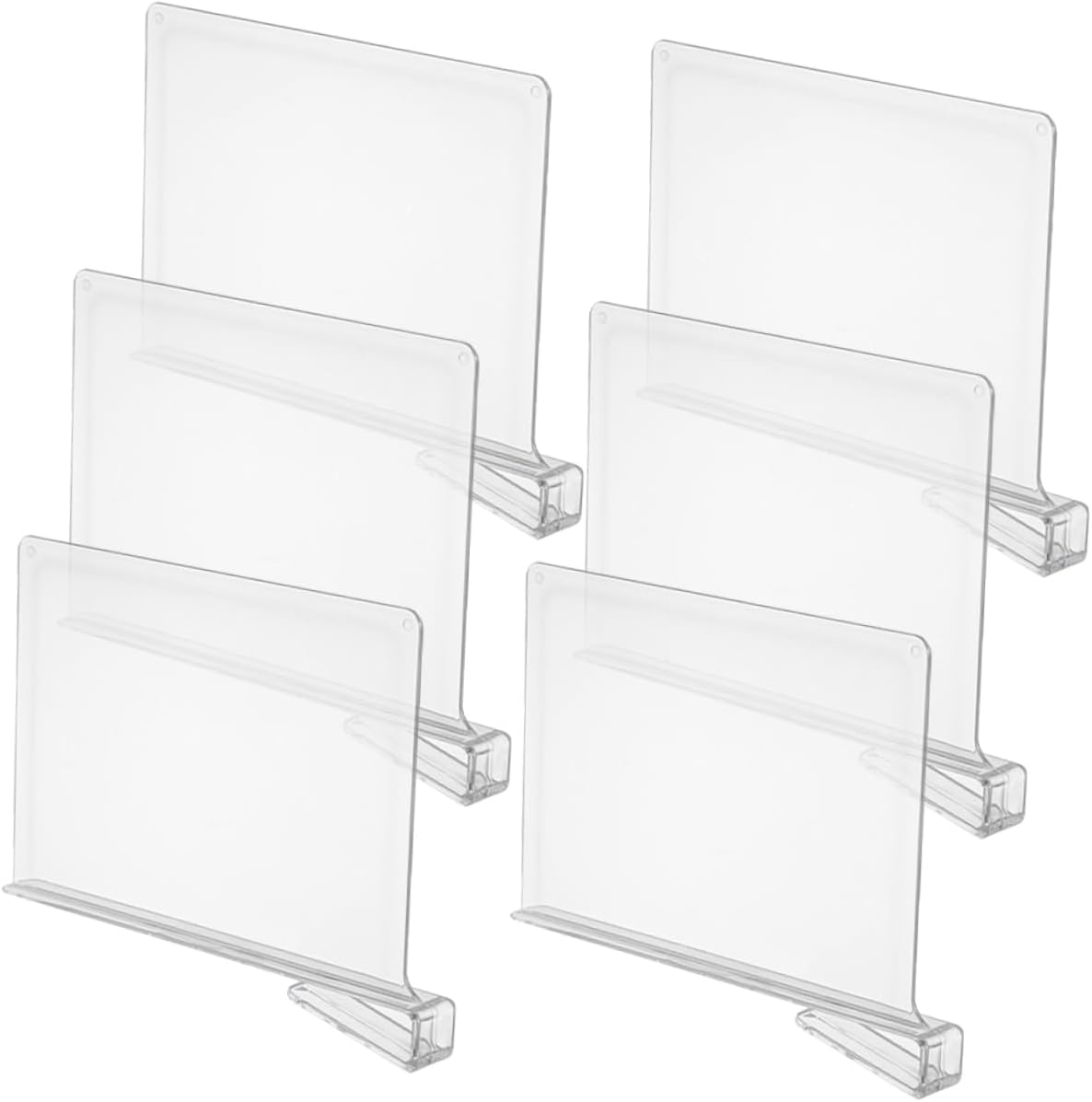 6pcs Wardrobe Closet Dividers Storage Shelf Organizers Easy Install Space Saving
