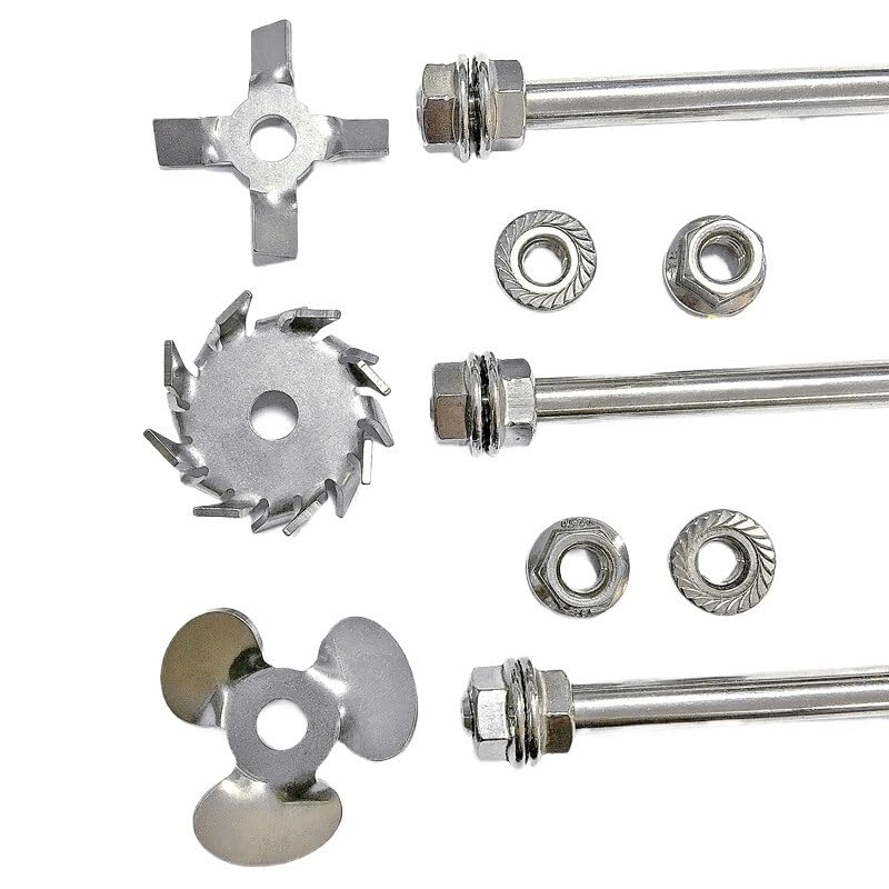 ラボ分散用パドル、 2024 ステンレス鋼 304SUS ラボ用撹拌パドル 3枚刃