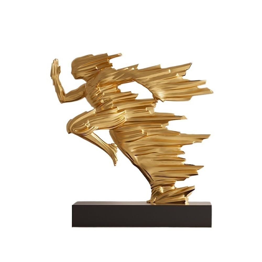 Rzeźby Personalized Running Figure Art Sculpture Indoor Home Resin Decoration Ornaments 22.2 * 8 * 23cm Dekoracje
