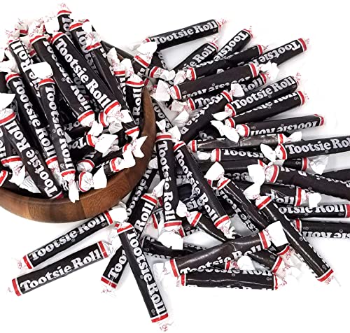 Crazyoutlet Tootsie Rolls Juniors Taffy Candy, Individually Wrapped, Bulk Pack 2 Pounds #TOP5