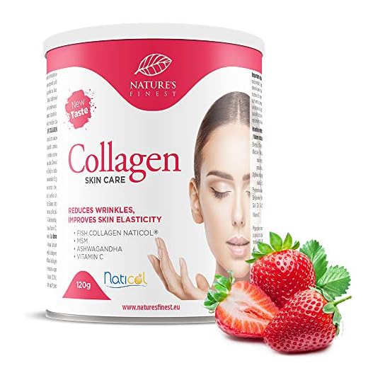 Nature's Finest Collagen Skincare with Naticol®, MSM, vitamin C och Ashwagandha | High Absorption Collagen Drink Mix | Minska rynkor och förbättra hudens elasticitet