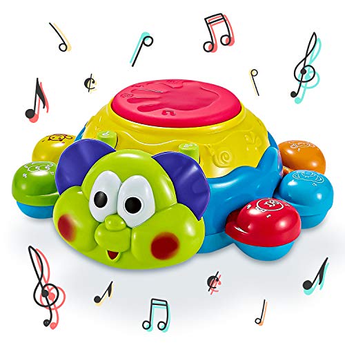 Think Gizmos Musical Animal Toys For Babies & Toddlers - Interactive Educational Toys For Small Kids (Ladybird Drum)