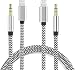 [Apple MFi Certified] iPhone to 3.5mm Car AUX Stereo Audio Adapter, Lightning to 3.5mm Nylon AUX Cable for iPhone 11/11 Pro/XS/XR/X 8 7 to Car Stereo or Speaker or Headphone, Support iOS 13 (3.3ft/1M)