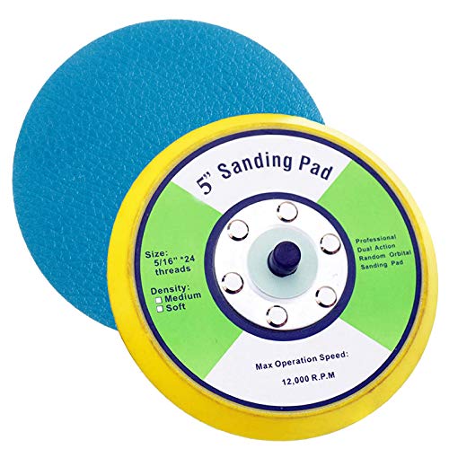 1Pcs PSA Sanding Pads and Backing Pad for Dual Action Air Sander (5 inch)