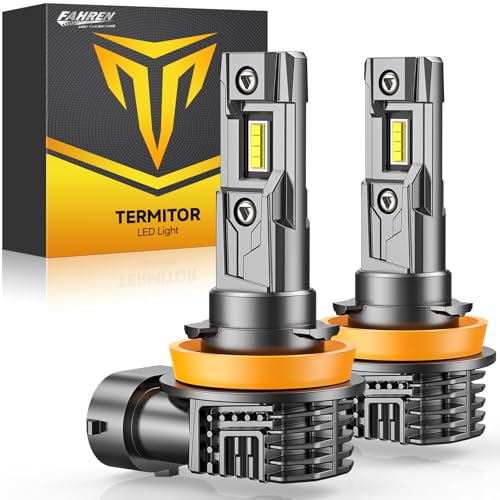 Termitor H8/H11/H16 Fog Light Bulbs, 16000LM 800% Brighter 6500K Cool