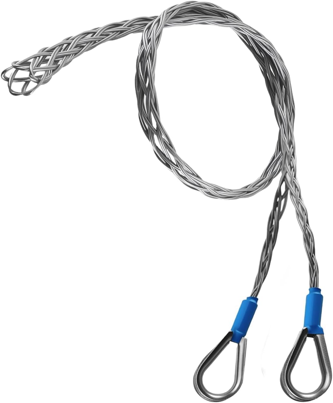 Wire and Cable Mesh Pulling Grip, Double Head Cable Pulling Socks, 37-50mm Electrical Pulling Grips Suitable for Light and Heavy Cables (D: 1.45"-1.96")