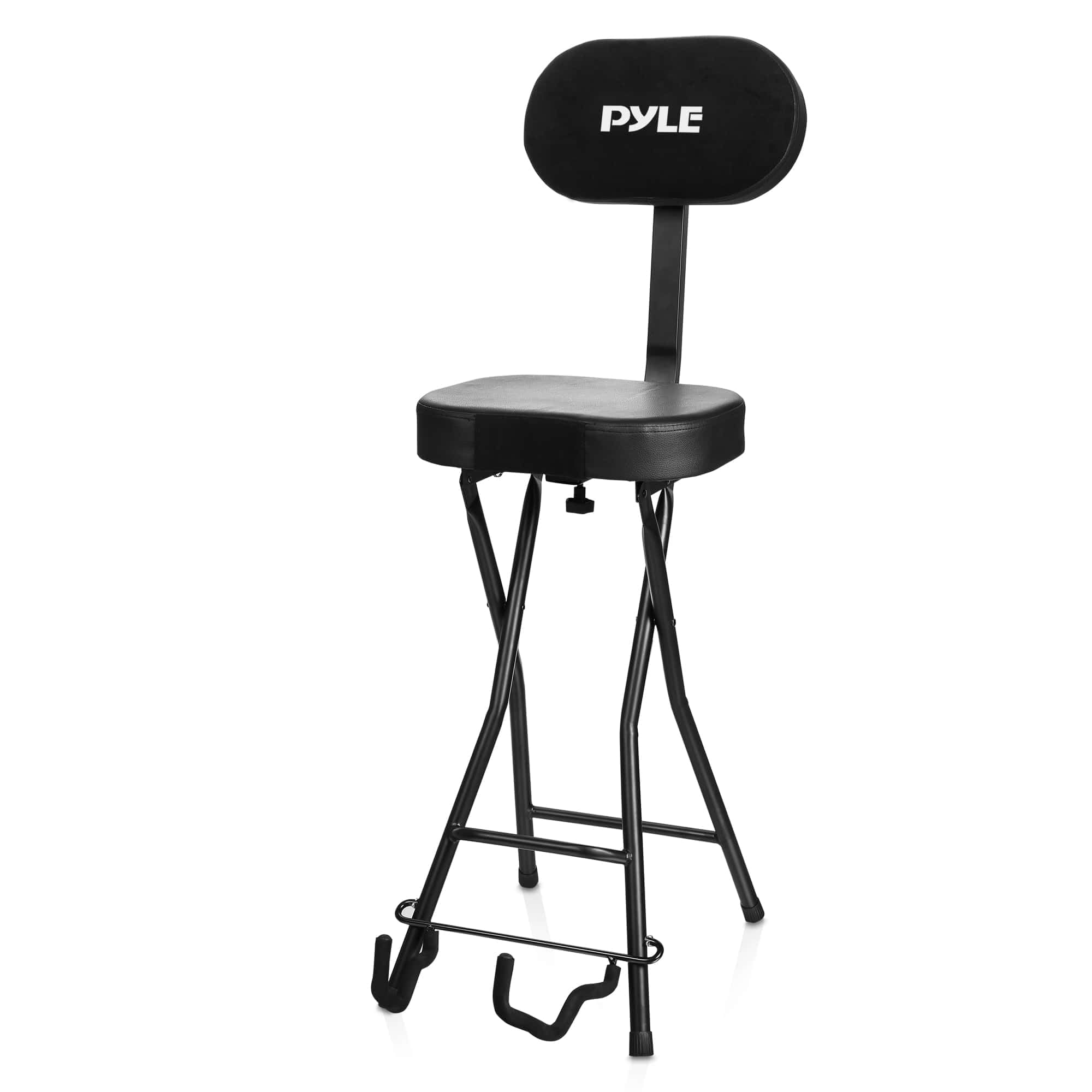 Pyle Adjustable Guitar Seat with Built-In Stand, EVA Foam...