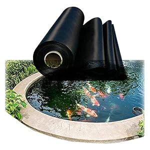 Geyao Grote visvijver Liner 0.2MM Tuinen Zwembaden Membraan, Seepage Preventie en Beautificatie, Tuinvijver 10x10m 12x15m 12x20m (Maat: 4x7m/13x23ft)