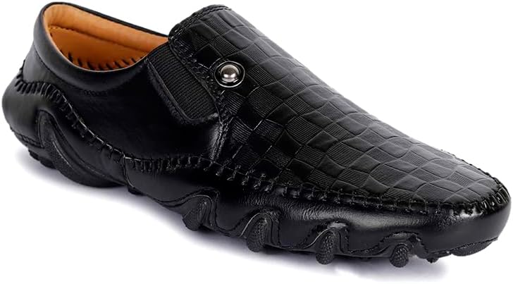 AADIMen's Synthetic Leather Outdoor Casual Loafer Shoes