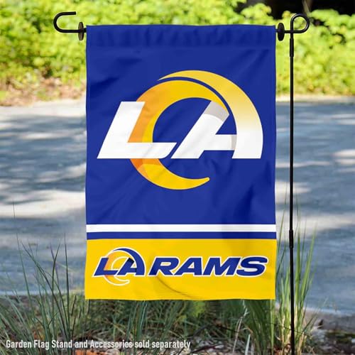 Rams LA drapeau de jardin double face lisible anti UV et pluie - 2