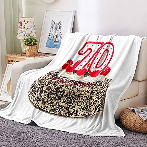 Couverture polaire flanelle microfibre douce 150x200cm plaid impression 3D - 3