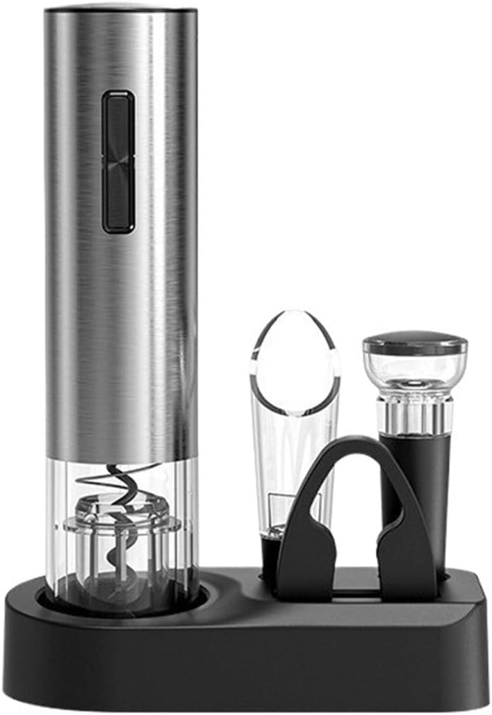 Electric Automatic Wine Opener Set, Multifunction Wine Stopper Pourer Gift Set(372101KA)