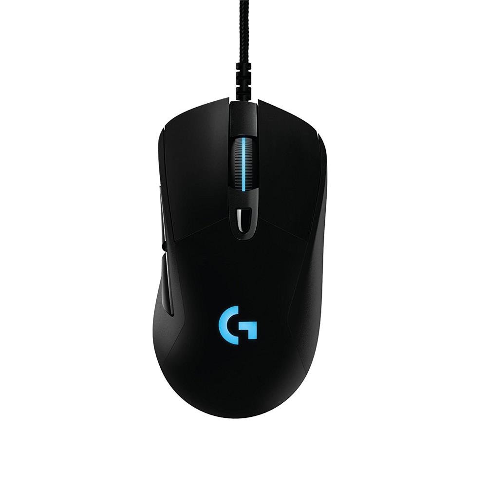 Logitech G403 Prodigy Wired Mouse per Giochi Ottico con Cavo, 12.000 DPI, Connessione a 2,4 GHz, per PC, MAC, USB, Nero