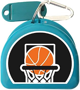 Basketball Mouth Guard Case Mouthguard Case Retainer Case - Hoop