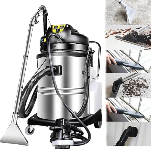 3-in-1 Carpet Cleaner Machine, 1000W Portable Deep Cleaning System for Rugs, Sofas, Curtains, Stainless Steel Design, 40L Capacity for Home & Commercial Use