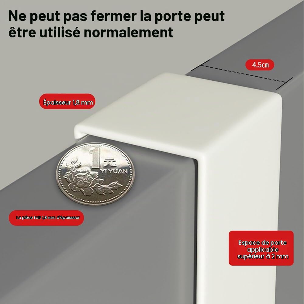Porte manteau avec 5 crochets pour la chambre, porte manteau mura | pour manteaux, vestes, peignoirs, serviettes, sacs à main, écharpes, chapeaux, Pour les portes jusquà 4,5 cm dépaisseur