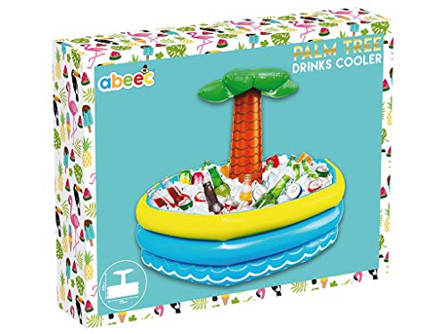 abeec Inflatable Palm Tree Drinks Cooler 60cm Tall Inflatable Palm Tree - Outdoor Drinks Cooler Pool...