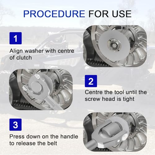 Image of PSLER X3 Belt Changing Tool for 2017-Later Maverick X3 Max Turbo RR(Silver) | Fits 64 inch /72 inch UTV wheel base to assist in quick belt changes and smooth clutch removal without damaging parts