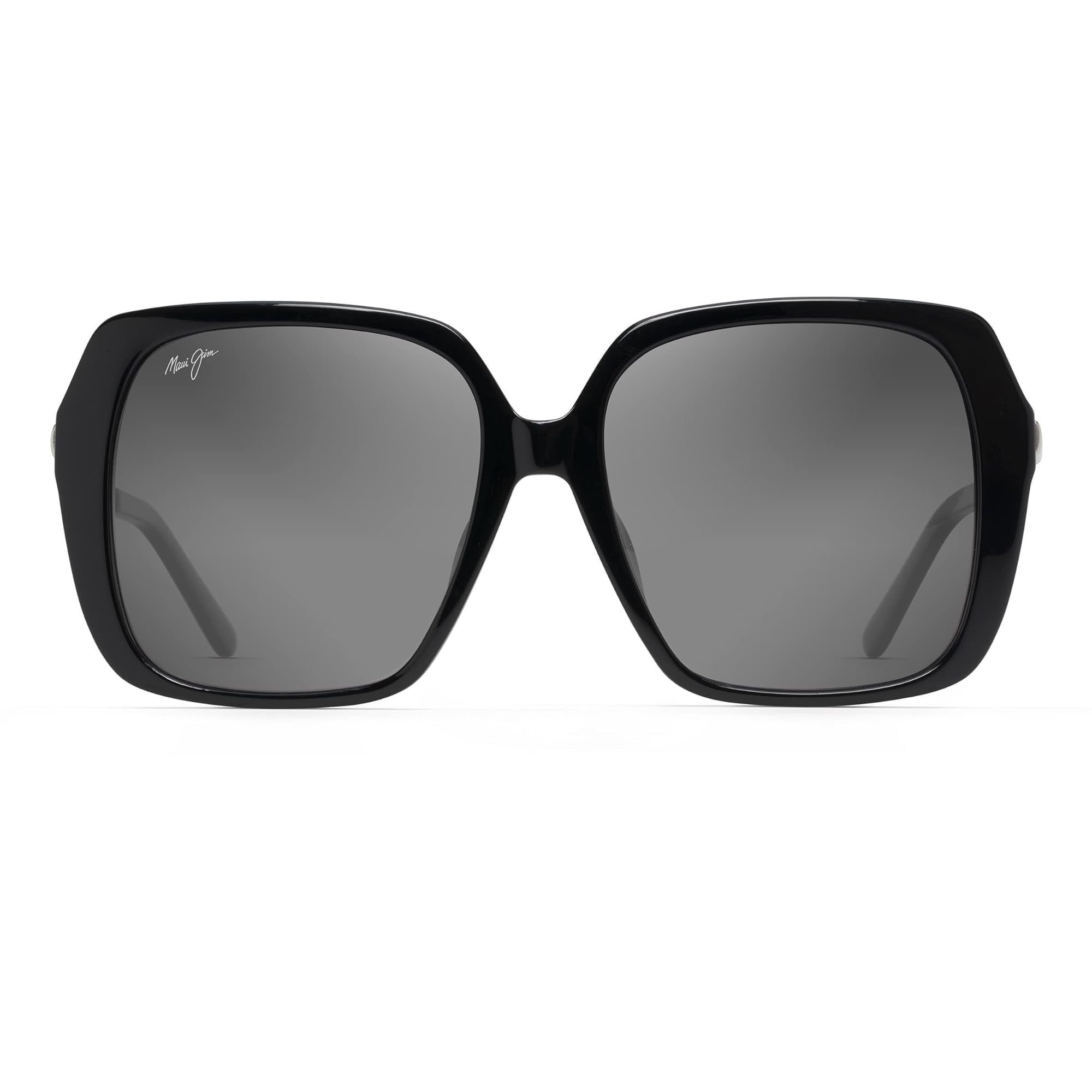 Maui Jim Okulary przeciwsłoneczne, szary przy basenie, czarny połysk, jeden rozmiar, Szary przy basenie, czarny połysk, rozmiar uniwersalny