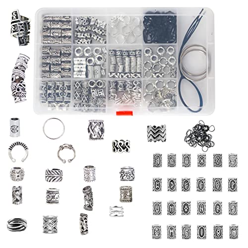 Manchettes metalliques pour tresses et perles dreadlocks sans casse