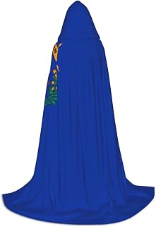 Halloween Hooded Cape â€“ Unisex Nevada State Flag Print Costume Accessory for Parties, Carnivals â€“ Comfortable