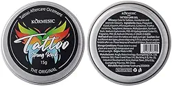 Pacote com 3 cremes de tatuagem, pomada iluminadora para tintas desbotadas e novas, suaviza, protege e melhora a cor, creme calmante para tatuagem (14 g)