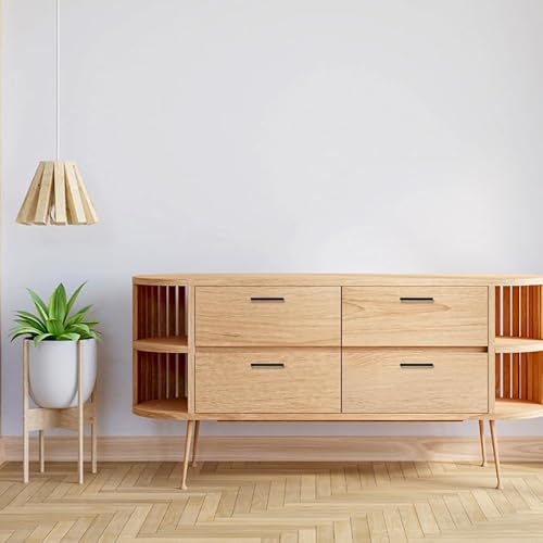 Ravinte 10 Stück Schrankgriffe 128mm Möbelgriffe Schwarz Griffe für Küchenschränke Schrankgriffe Quadratischer Griffe Möbel Rostfreier Edelstahl Türgriffef für Küchengriffe