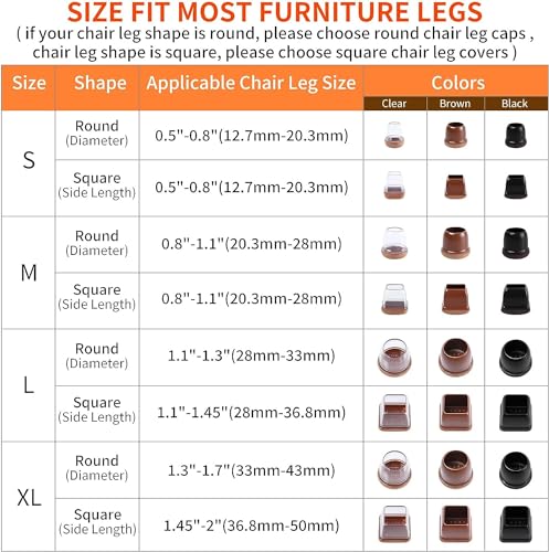 Ezprotekt 2 inch Round-black Non-woven fabric Furniture Cups Chair Leg Caps, Chair Leg Covers Smooth Moving Chair Feet Protectors - Image 2