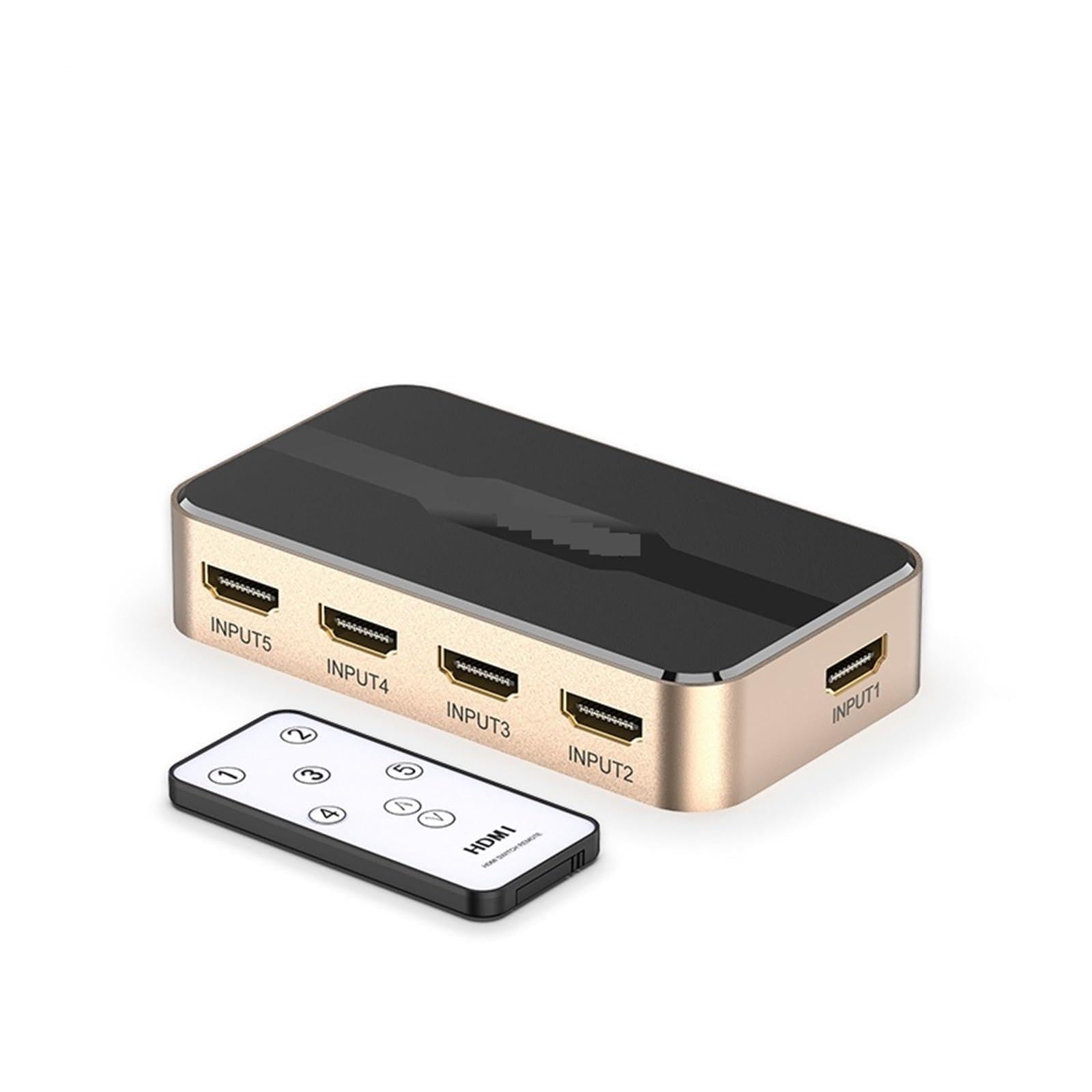 Répartiteur 5 en 1 Sortie 4K/60Hz 5x1 3x1 Adaptateur Mi Box commutateur 3 2.0 pour Le Streaming de Jeux et l'enregistrement Multi-Sources(4K30Hz Splitter)