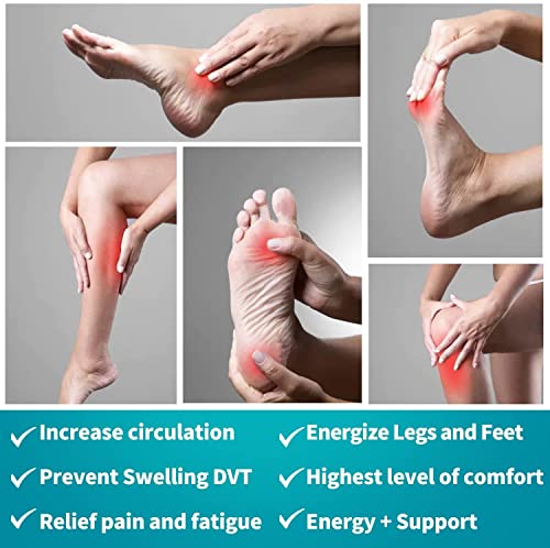 Compression Socks For Women & Men Circulation (5 Pairs)- Best Support For Nurses, Running, Hiking, Athletic, Pregnancy #TOP4