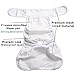 JoyDaog 3 Pack Small Dog Diapers for Female Reusable Premium Jean Puppy Wrap S