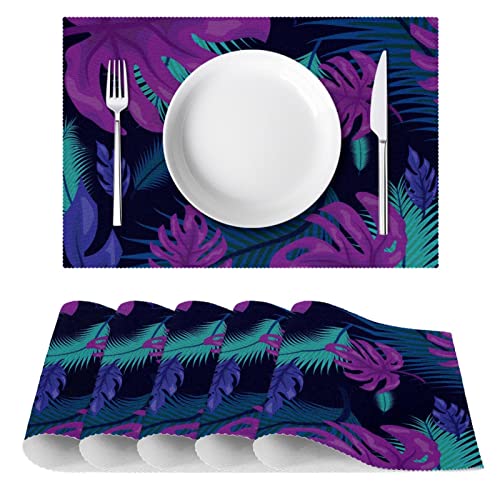 Sets de table résistant à la chaleur lavables anti-taches - 3