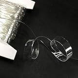 15-Yards Clear Elastic Stretch Light Weight Transparent Stretch Elastic for Underwear, Swimwear, Spo