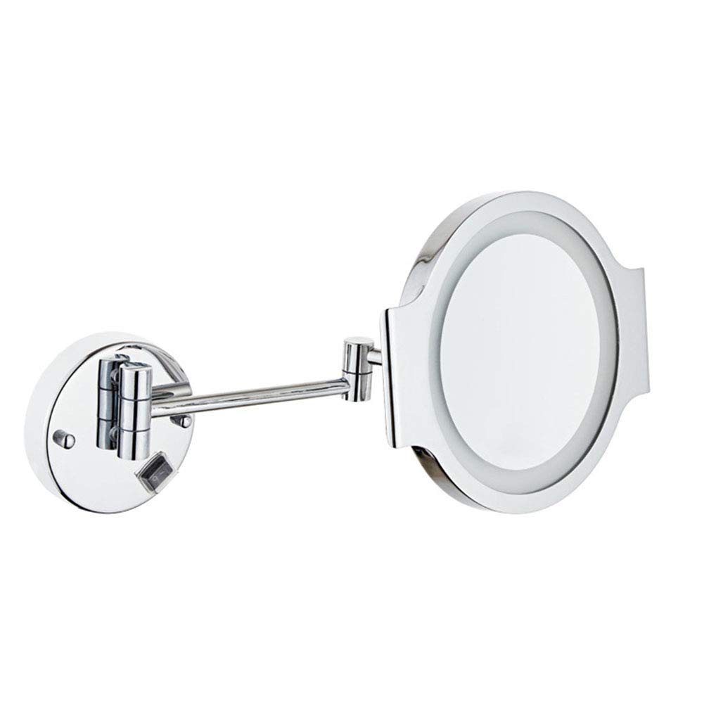 Miroir de maquillage mural lumineux pour une salle de bain moderne