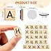 150 PCS Wood Magnetic Letter, Wooden Letter Magnets for Fridge Refrigerator Wall, Alphabet Tile Letters Magnetics for Fun Learning Decorative Game Board