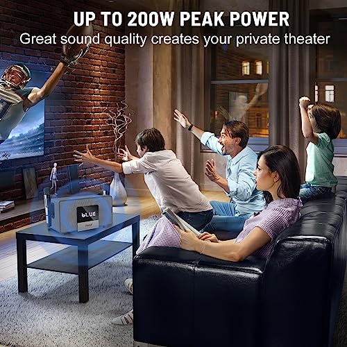 Rhm K222 Karaoke Machine, With 2 Uhf Wireless Microphones, Bluetooth Singing Pa Speaker System, Home Karaoke System Singing Machine For Tv, Home,Meeting,Karaoke, Singing Party #TOP2