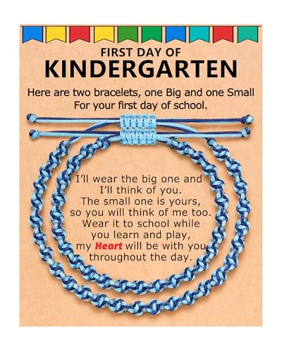 BxkSky First Day of Kindergarten Bracelet Mommy and Me Mom Mother Son, Back to...
