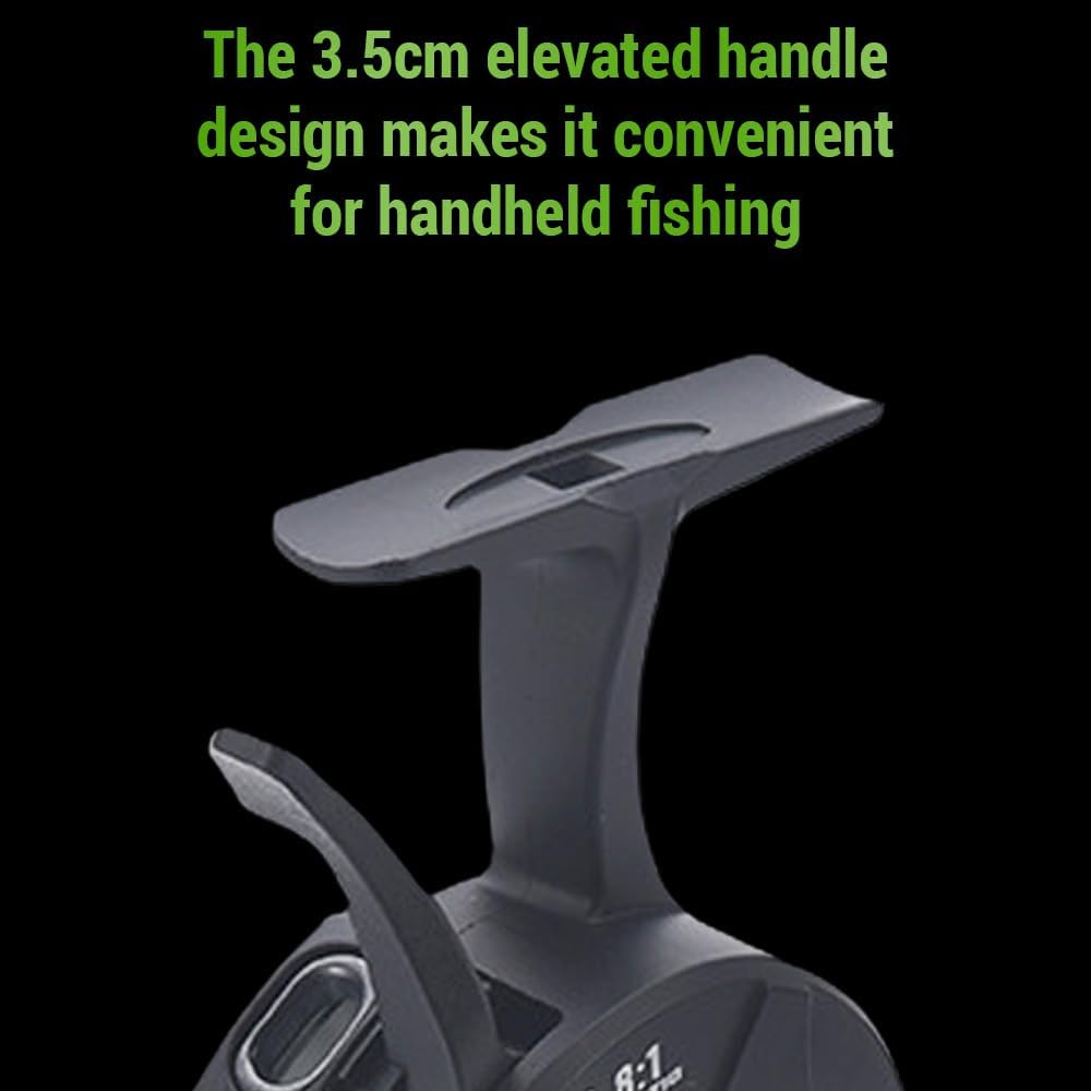 Ice Fishing Reel, Metal Wire Cup, Left Hand, 2.8:1 Gear Ratio, 14*10*9.5cm, 193g, Casting, Ice Fishing Reel