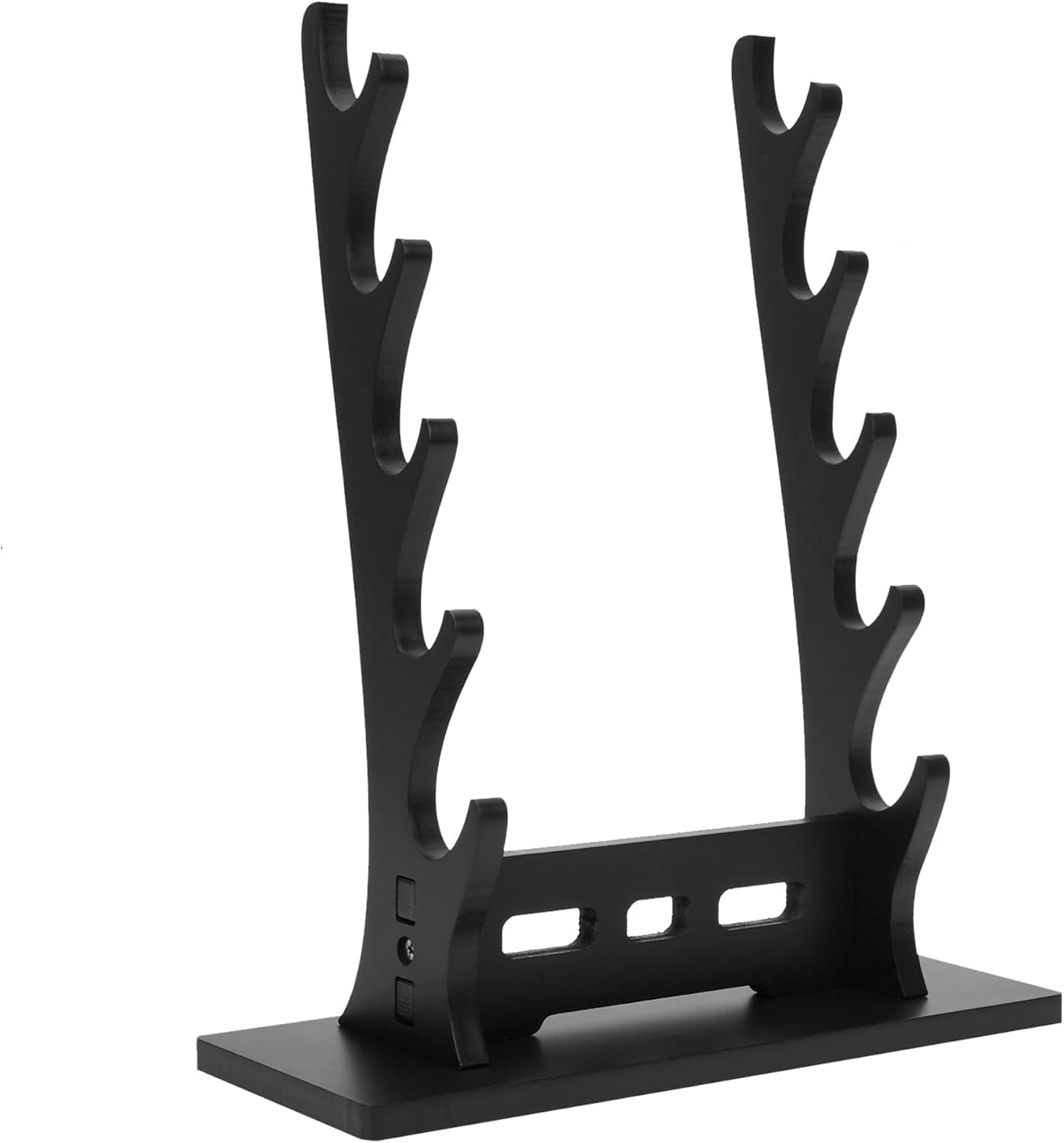 Sword Stand Display 5 Tier,Black Katana Stand Table,Samurai Sword Holder Stand Desktop,Wood Sword Rack for Katana Sword Tanto Rapier Genji Hanging